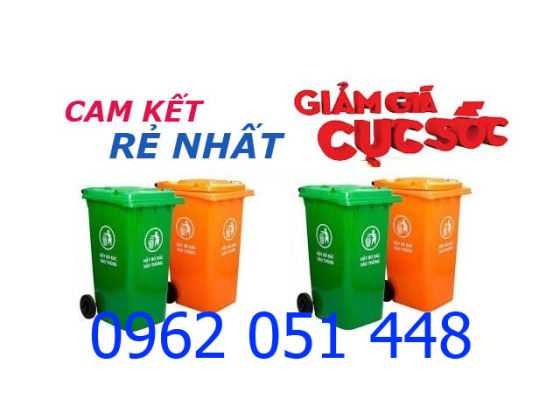 Thùng rác nhựa 120 lít, 240 lít giá rẻ nhất